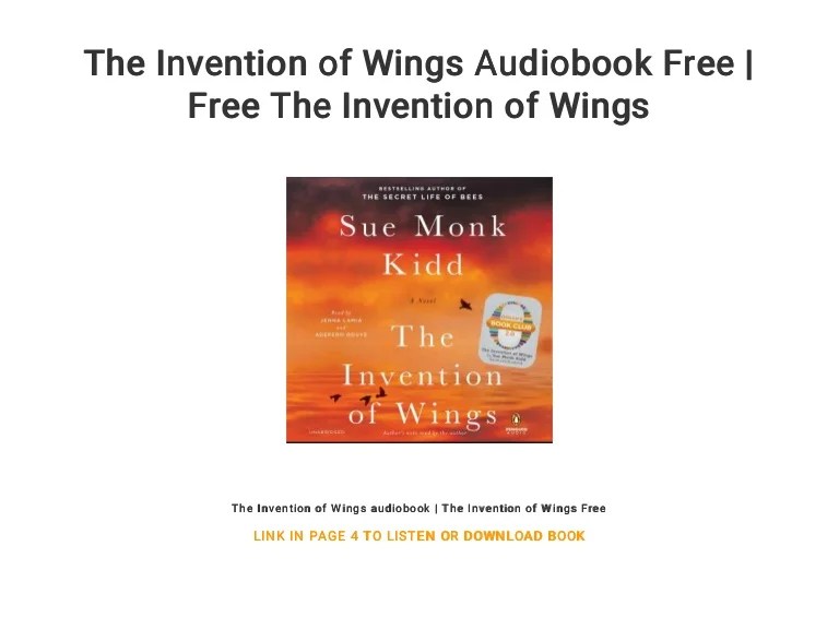 Invention wings sue monk kidd