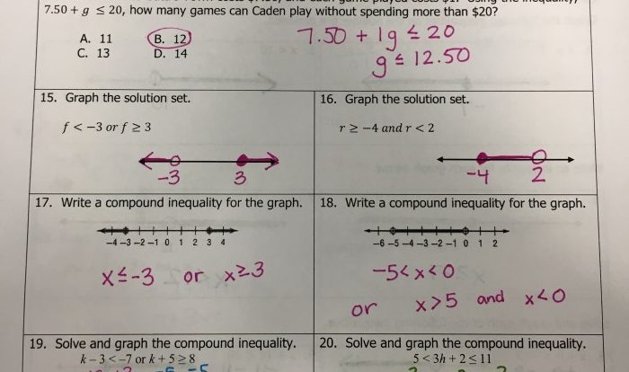 Answer key unit 1 equations and inequalities answers